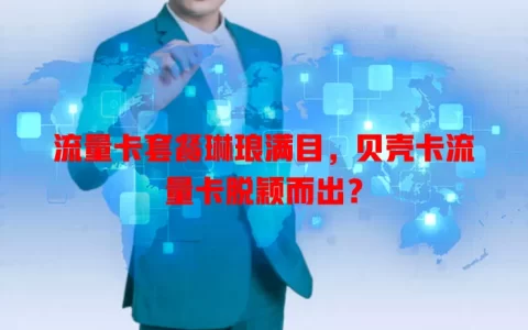 流量卡套餐琳琅满目，贝壳卡流量卡脱颖而出？