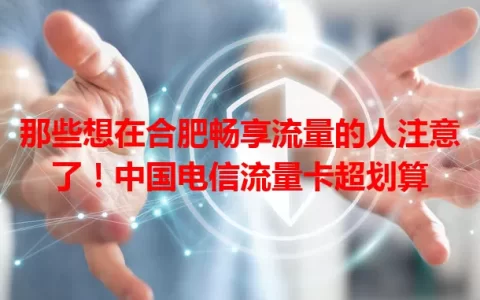 那些想在合肥畅享流量的人注意了！中国电信流量卡超划算
