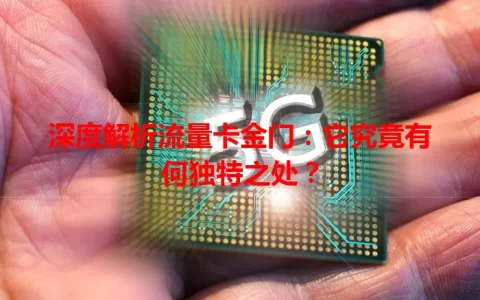 深度解析流量卡金门：它究竟有何独特之处？