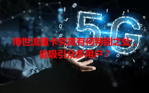 博世流量卡究竟有何特别之处，能吸引众多用户？