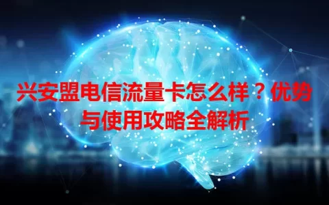 兴安盟电信流量卡怎么样？优势与使用攻略全解析