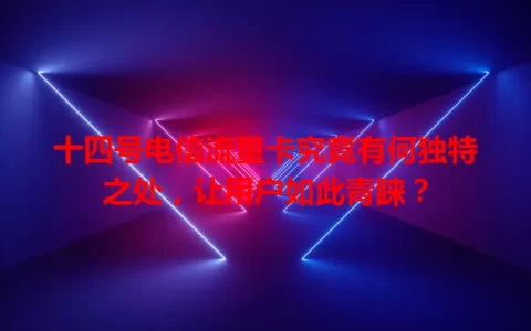 十四号电信流量卡究竟有何独特之处，让用户如此青睐？