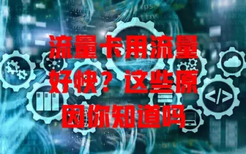 流量卡用流量好快？这些原因你知道吗