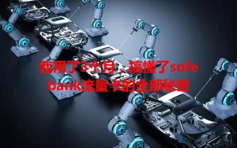 我用了3个月，搞懂了sofebank流量卡的全部秘密