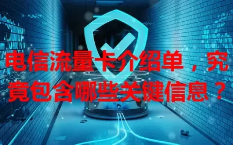 电信流量卡介绍单，究竟包含哪些关键信息？