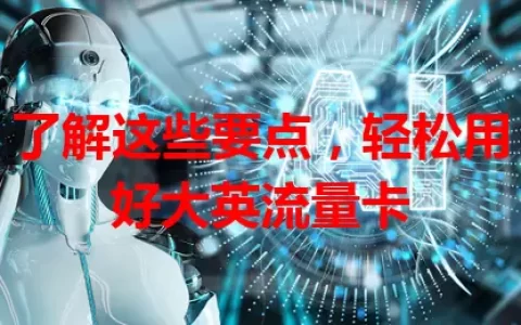 了解这些要点，轻松用好大英流量卡