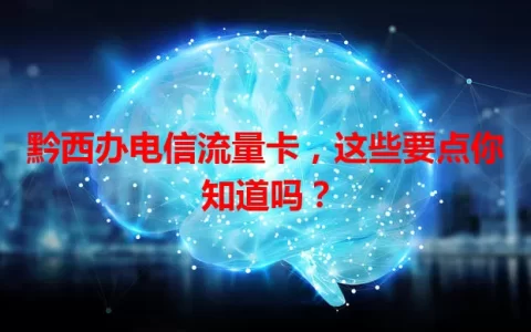 黔西办电信流量卡，这些要点你知道吗？