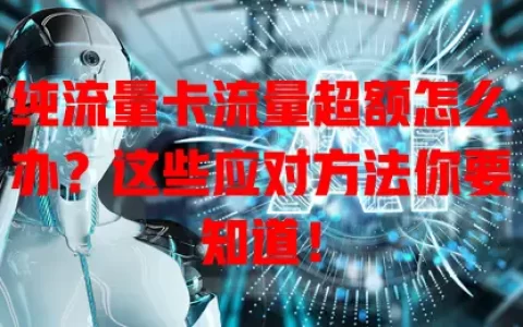 纯流量卡流量超额怎么办？这些应对方法你要知道！