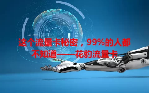 这个流量卡秘密，99%的人都不知道——花豹流量卡