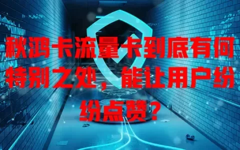 秋鸿卡流量卡到底有何特别之处，能让用户纷纷点赞？