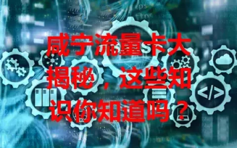 咸宁流量卡大揭秘，这些知识你知道吗？