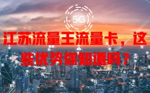 江苏流量王流量卡，这些优势你知道吗？