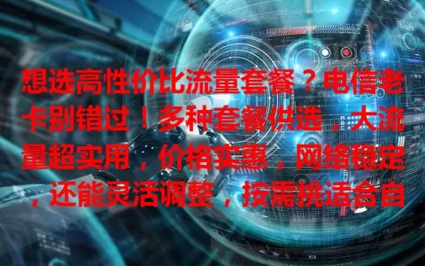 想选高性价比流量套餐？电信老卡别错过！多种套餐供选，大流量超实用，价格实惠，网络稳定，还能灵活调整，按需挑适合自己的，畅享便捷高效经济流量！