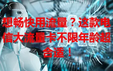 想畅快用流量？这款电信大流量卡不限年龄超合适！