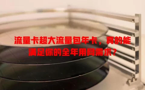 流量卡超大流量包年卡，真的能满足你的全年用网需求？