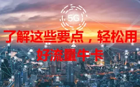 了解这些要点，轻松用好流量牛卡