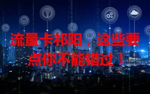 流量卡祁阳，这些要点你不能错过！