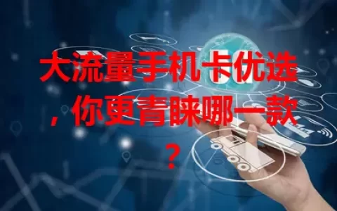 大流量手机卡优选，你更青睐哪一款？