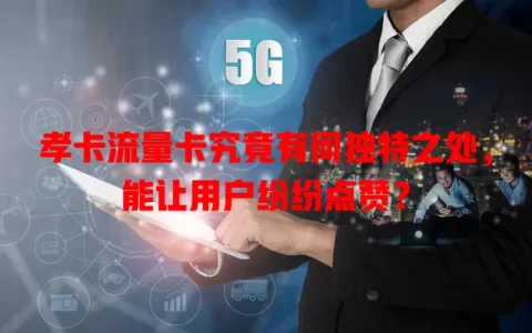 孝卡流量卡究竟有何独特之处，能让用户纷纷点赞？