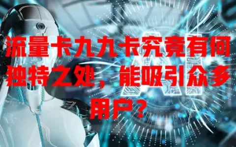 流量卡九九卡究竟有何独特之处，能吸引众多用户？