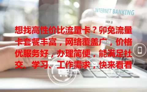 想找高性价比流量卡？卯兔流量卡套餐丰富，网络覆盖广，价格优服务好，办理简便，能满足社交、学习、工作需求，快来看看！
