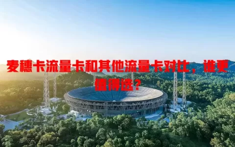 麦穗卡流量卡和其他流量卡对比，谁更值得选？