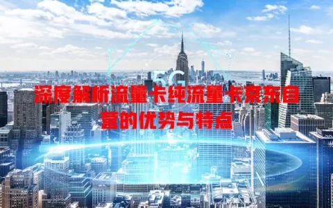 深度解析流量卡纯流量卡京东自营的优势与特点