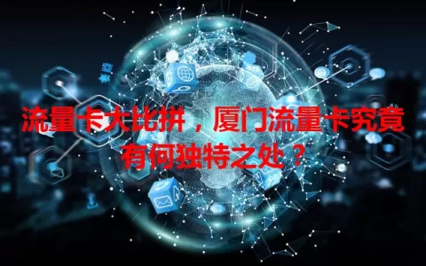 流量卡大比拼，厦门流量卡究竟有何独特之处？