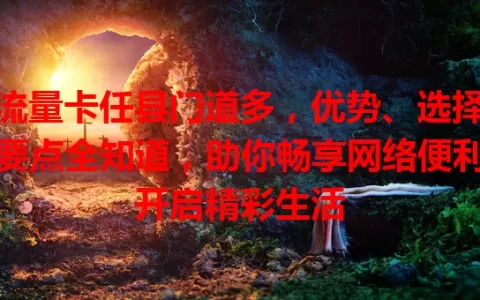 流量卡任县门道多，优势、选择要点全知道，助你畅享网络便利开启精彩生活