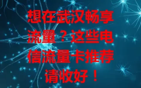 想在武汉畅享流量？这些电信流量卡推荐请收好！
