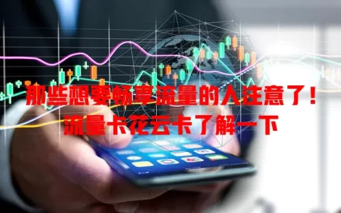那些想要畅享流量的人注意了！流量卡花云卡了解一下