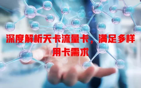 深度解析天卡流量卡，满足多样用卡需求