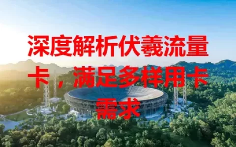 深度解析伏羲流量卡，满足多样用卡需求