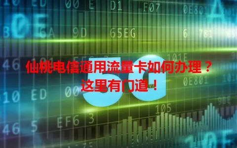仙桃电信通用流量卡如何办理？这里有门道！