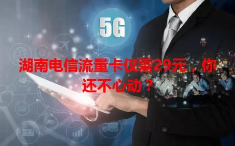 湖南电信流量卡仅需29元，你还不心动？
