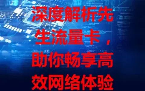 深度解析先生流量卡，助你畅享高效网络体验