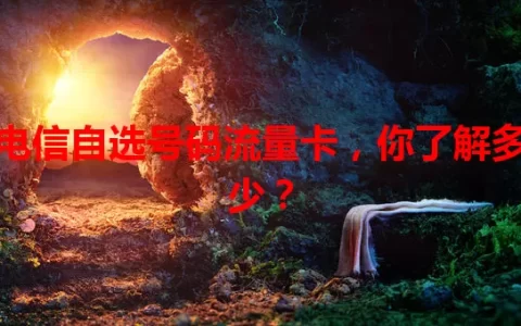 电信自选号码流量卡，你了解多少？