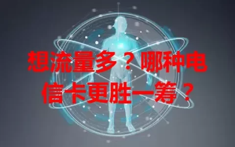 想流量多？哪种电信卡更胜一筹？