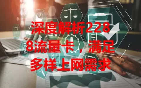 深度解析2288流量卡，满足多样上网需求
