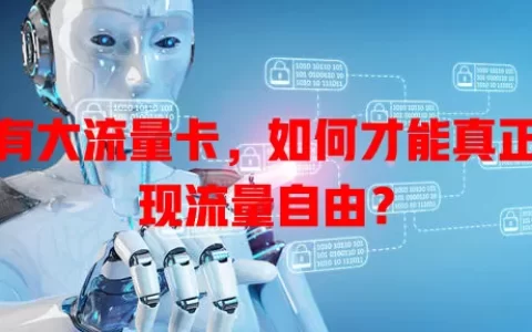 拥有大流量卡，如何才能真正实现流量自由？
