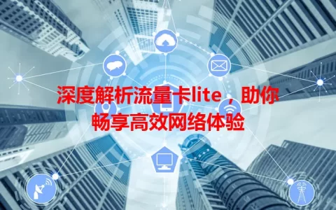 深度解析流量卡lite，助你畅享高效网络体验
