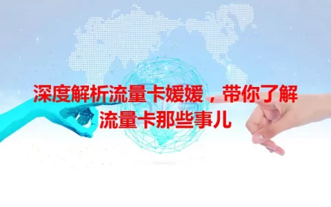 深度解析流量卡媛媛，带你了解流量卡那些事儿