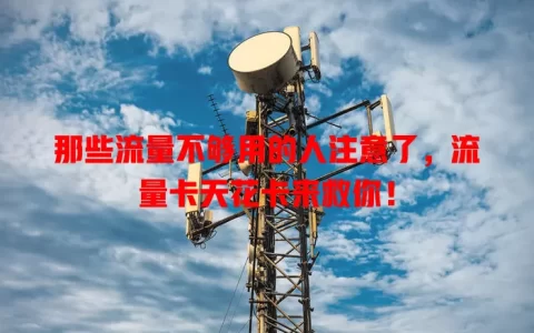 那些流量不够用的人注意了，流量卡天花卡来救你！