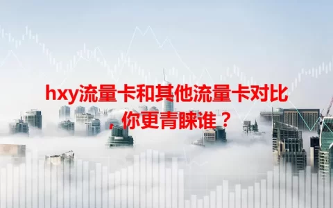 hxy流量卡和其他流量卡对比，你更青睐谁？