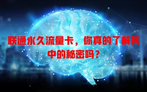 联通永久流量卡，你真的了解其中的秘密吗？