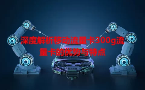 深度解析移动流量卡300g流量卡的优势与特点