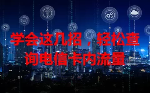 学会这几招，轻松查询电信卡内流量