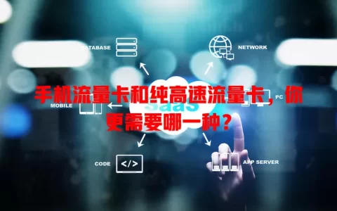 手机流量卡和纯高速流量卡，你更需要哪一种？