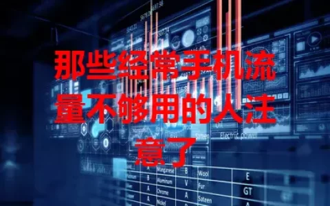 那些经常手机流量不够用的人注意了