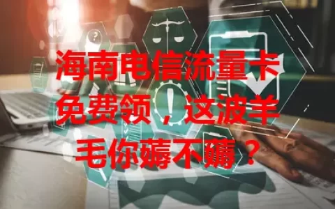 海南电信流量卡免费领，这波羊毛你薅不薅？